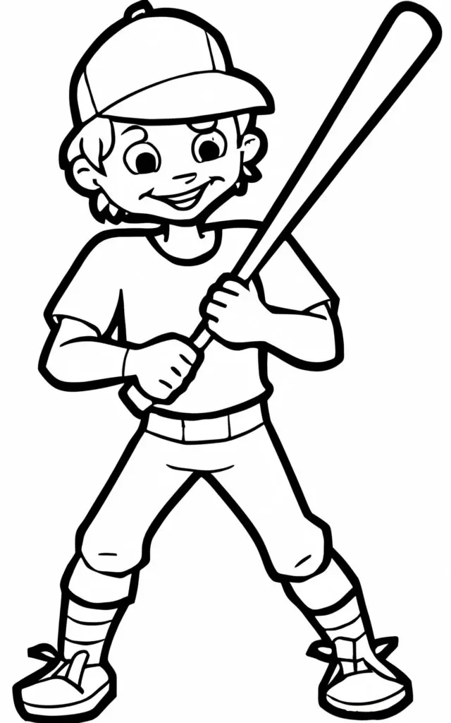 Baseball Bat Coloring Pages For Kids: Fun & Free Printable ...