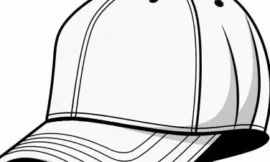 Baseball Cap Coloring Page for Kids