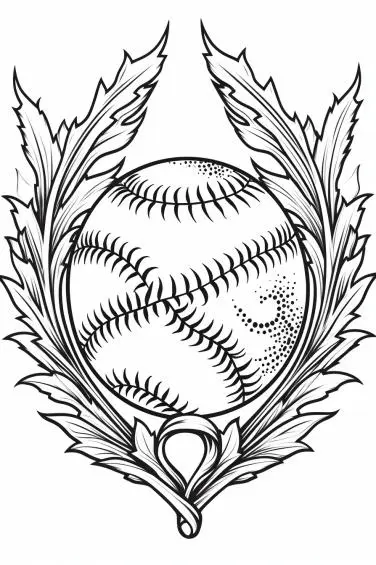 Baseball-Logo-Coloring-Page