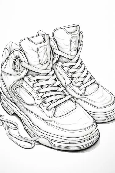 Baseball Shoe Coloring Pages For Kids: Fun & Free Printable ...