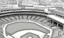 Baseball Stadium Coloring Pages for Kids: Fun & Free Printable