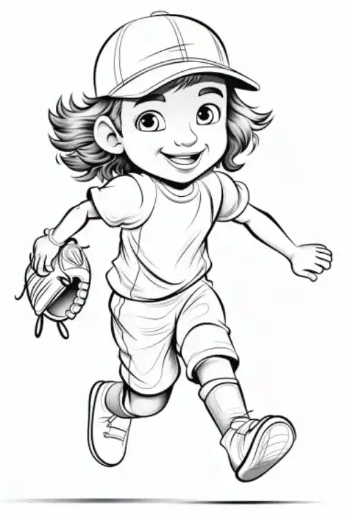 Baseball-Girl-Colouring-page
