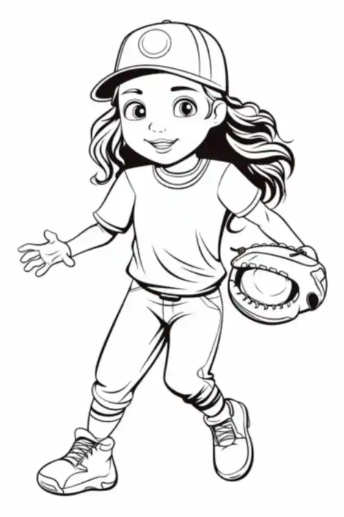 Baseball-Girl-Colouring-page
