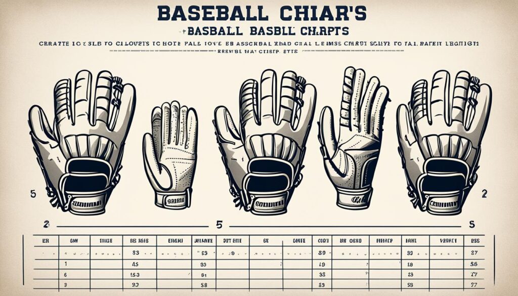 baseball glove size chart