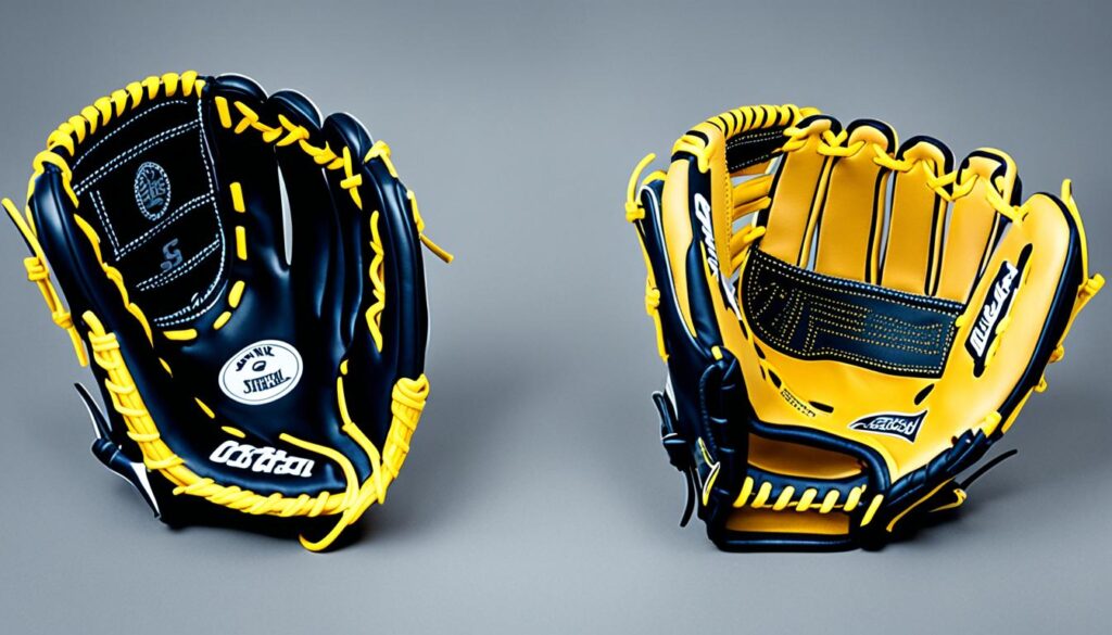 softball glove vs baseball glove comparison