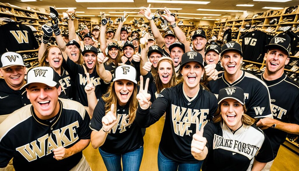 Wake Forest baseball fan merchandise